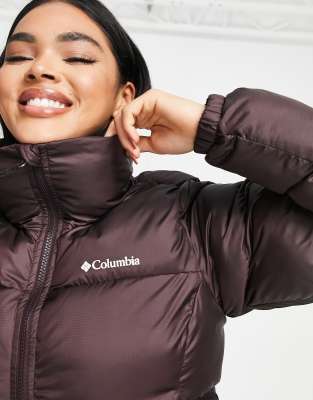 Columbia purple outlet puffer jacket