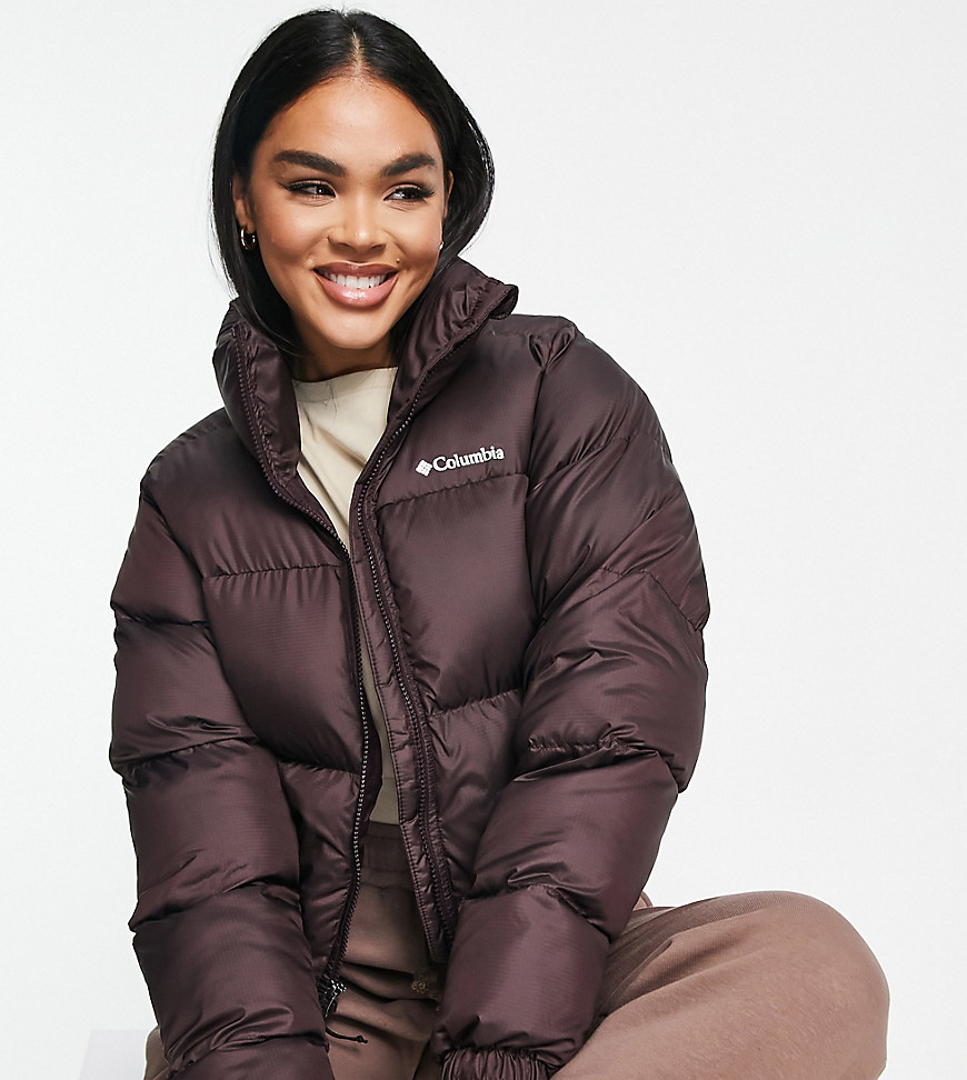Columbia Puffect cropped puffer jacket in purple - Exclusive to ASOS