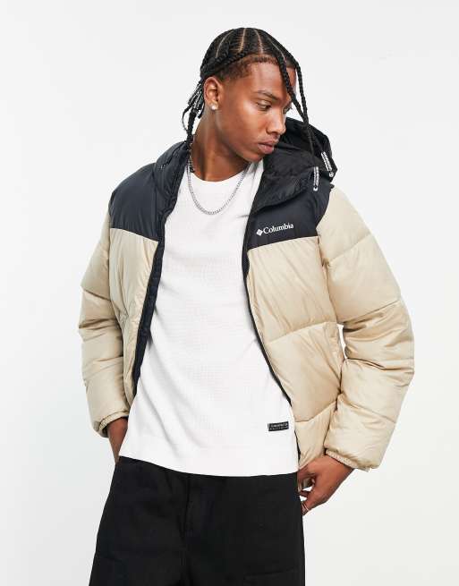 Columbia Puffect hooded jacket in black Exclusive at ASOS