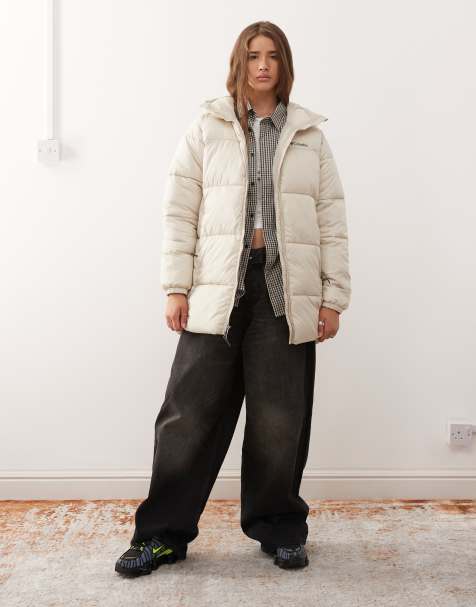 Columbia - Puffect II - Beige cropped frakke - view 1