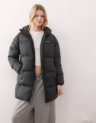Veste D'hiver Columbia Puffect Mi-longue Pour Femme – Capuche, Isolation Thermarator, Imperméable – Idéale Grand Froid