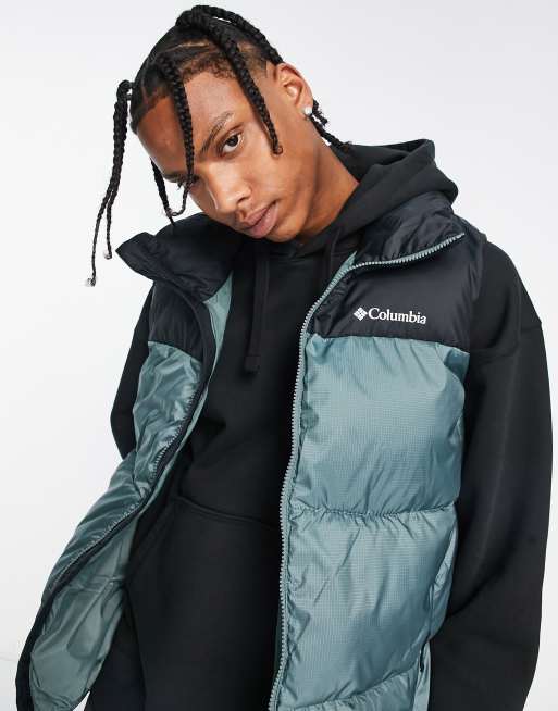 Columbia - Puffect II - Gewatteerde bodywarmer in blauwgroen en zwart