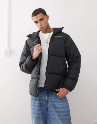 asos Columbia Puffect II hooded jacket in black