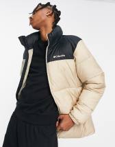 Jack & Jones Originals puffer jacket with knit sleeves in black