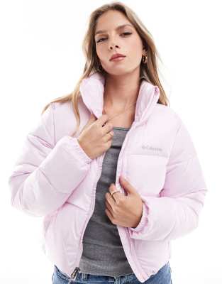 Columbia - Puffect II - Kurze Daunen-Steppjacke in Rosa