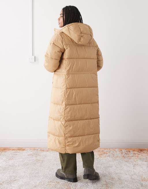 Columbia Puffect II long puffer coat in beige, 3 of 4