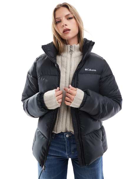 Columbia Puffect II puffer full zip jacket in black - view 1