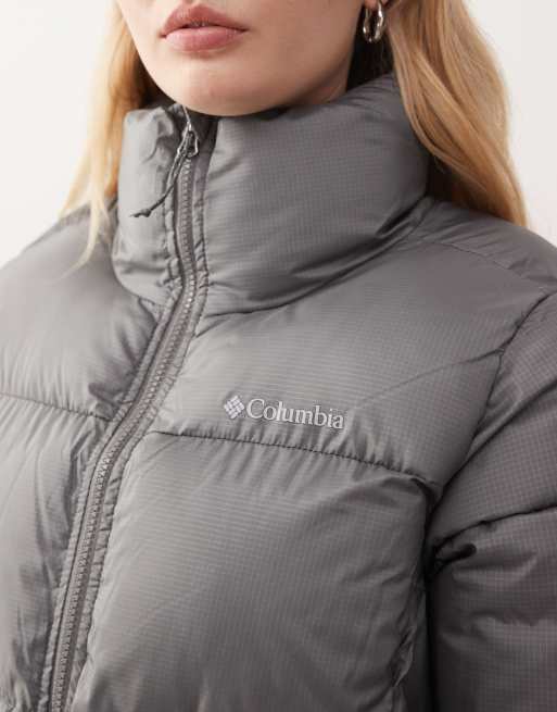 Columbia Puffect II puffer full zip jacket in city grey ASOS