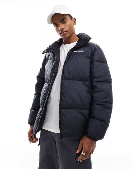 Black puffer clearance jacket columbia