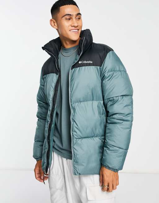 Columbia Puffect II puffer jacket in teal | ASOS