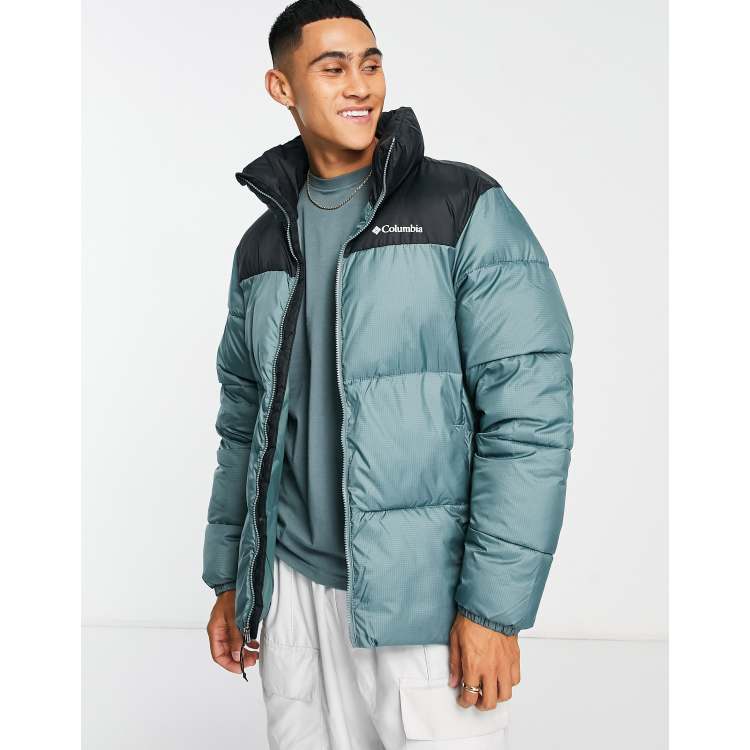 Columbia Puffect II puffer jacket in teal | ASOS