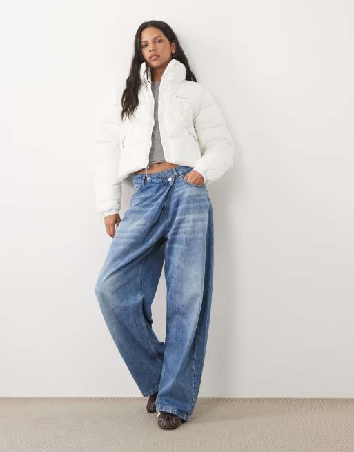 Columbia Puffect III cropped jakke i hvid, 3 af 4