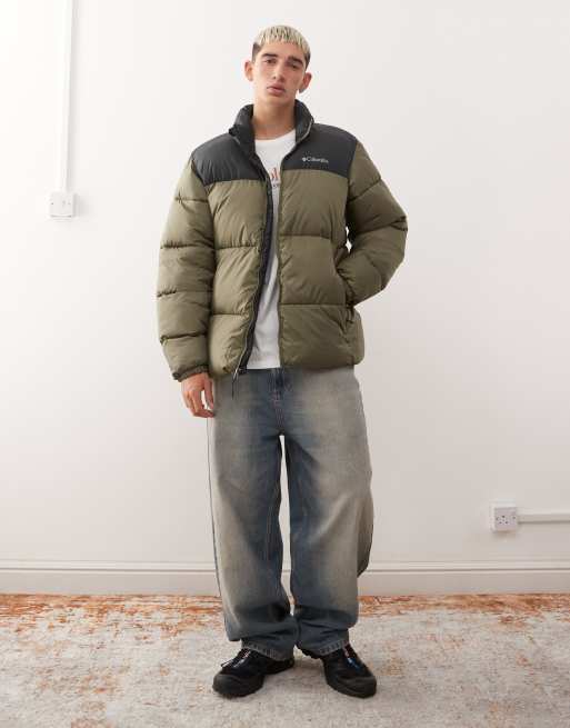 Columbia Puffect III puffer coat in green, 2 of 5