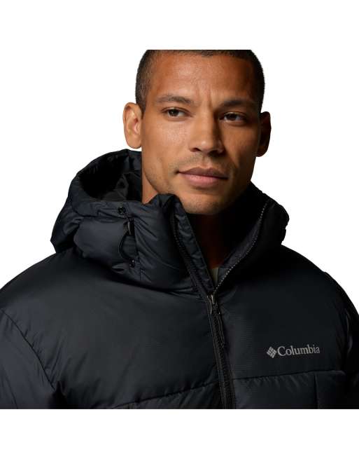Columbia Puffect iv hooded jacket in black, 3 of 4