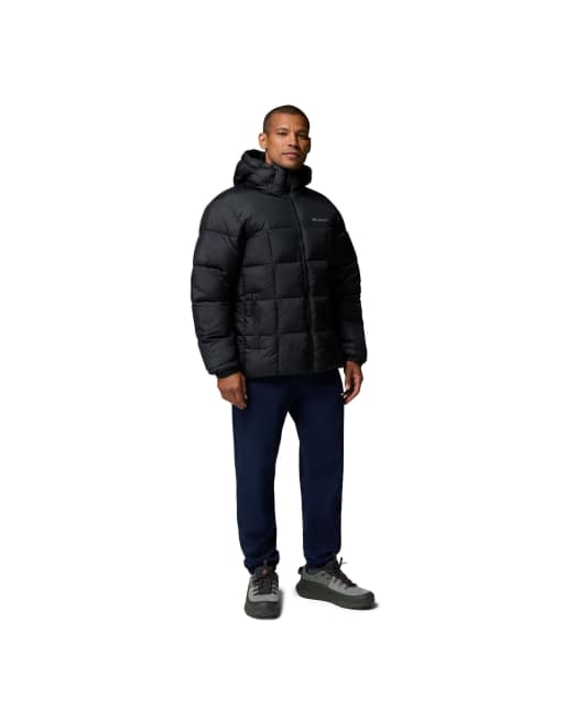 Columbia Puffect iv hooded jacket in black, 4 of 4