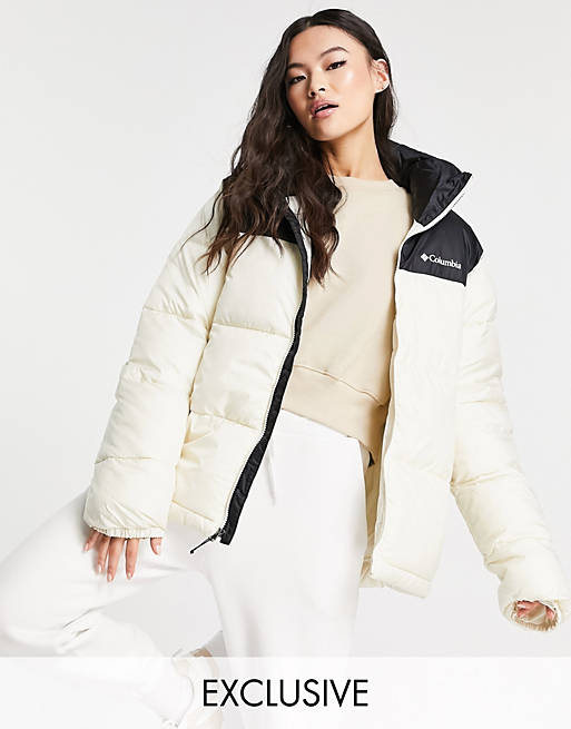 Women Columbia Puffect jacket in beige/black Exclusive at  