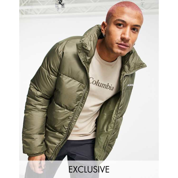 columbia puffer jacket green