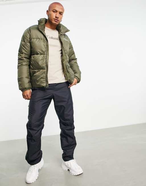 columbia puffer jacket green