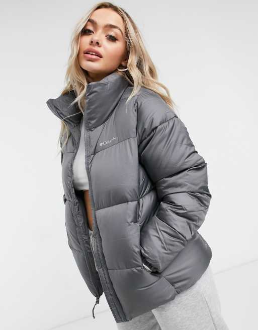 Womens grey cheap columbia jacket