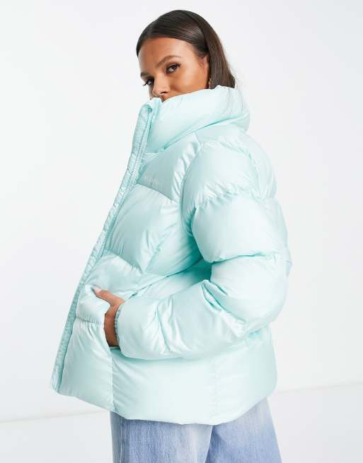 Columbia Puffect jacket in light blue Exclusive at ASOS | ASOS