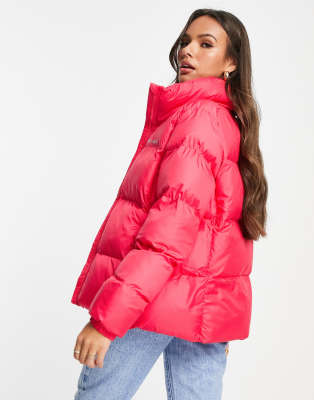 columbia pink puffer jacket