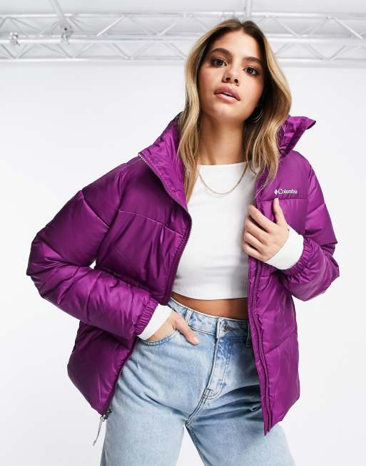 Columbia purple 2025 puffer jacket