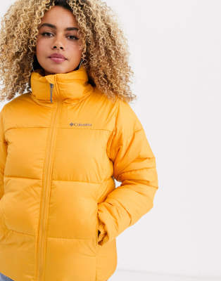 yellow columbia jacket