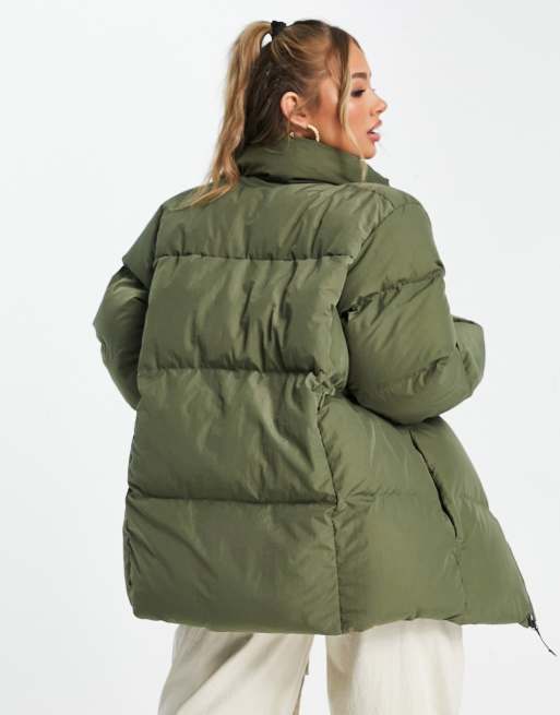 Columbia – Puffect – Khakifärgad pufferjacka i nylon med krinklad finish, endast hos ASOS, 2 av 4