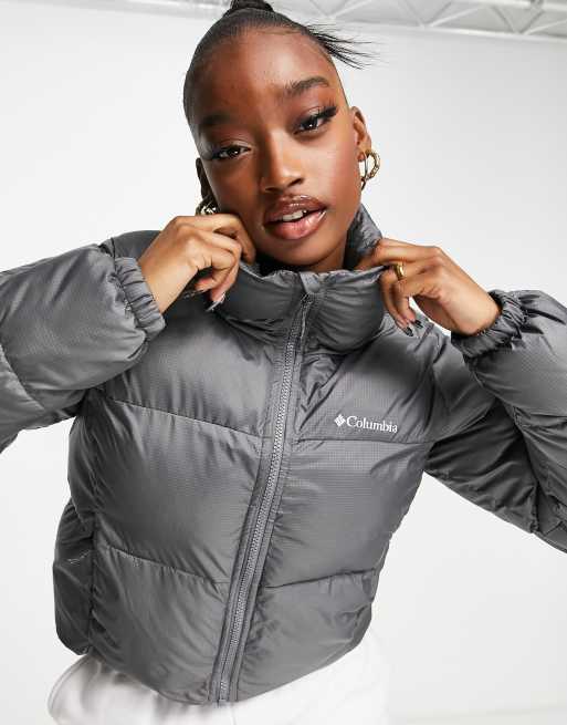 Columbia – Puffect – Kurze Jacke in Grau, exklusiv bei ASOS ASOS