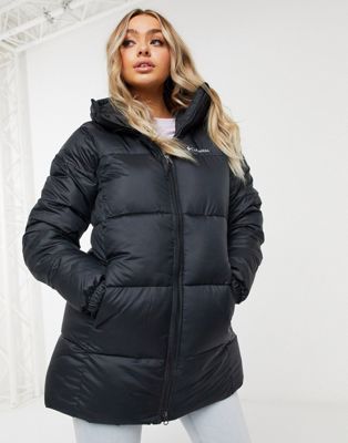 Columbia Puffect Mid jacket in black - ASOS Price Checker