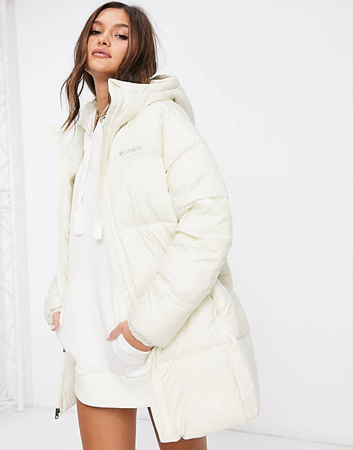 Columbia Puffect Mid jacket in white