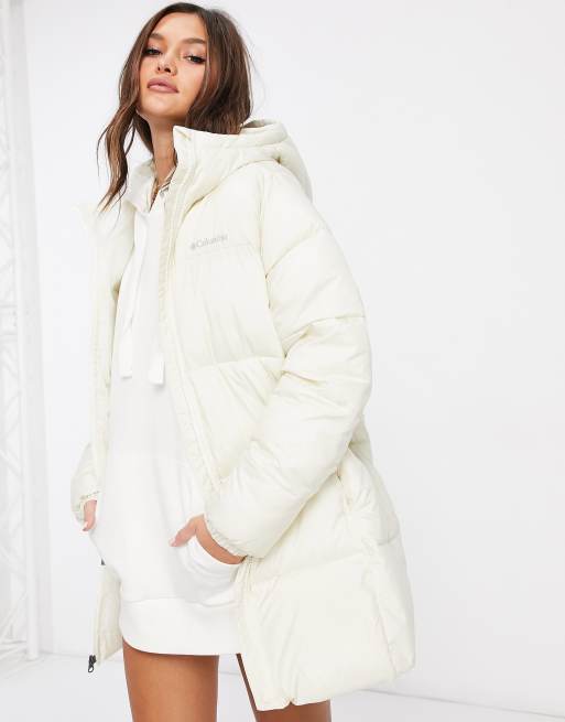 Columbia Puffect Mid jacket in white ASOS