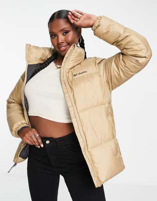 Columbia Puffect puffer jacket in beige Exclusive at ASOS Neutral