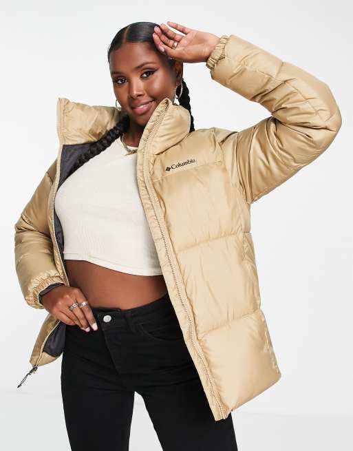 Columbia Puffect puffer jacket in beige Exclusive at ASOS