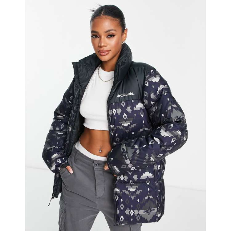 Obey ruby leopard print puffer clearance jacket