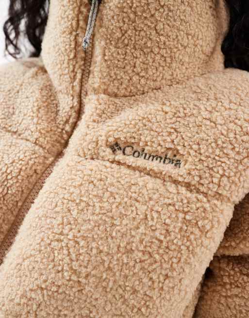 Columbia – Puffect – Pufferjacke aus Teddyfell in Kanubraun, 4 von 4