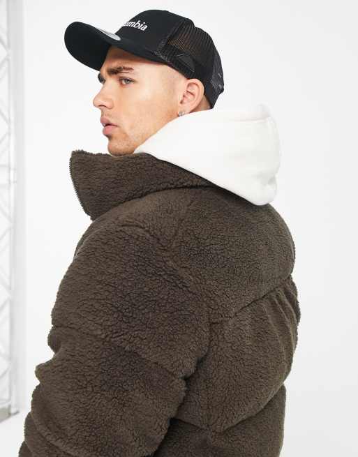 Columbia – Puffect – Steppjacke aus Sherpa-Fleece in Braun, exklusiv bei ASOS, 3 von 4