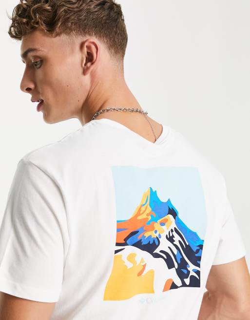 Columbia Range back print t-shirt in white Exclusive at ASOS | ASOS