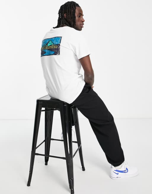 Columbia Rapid Ridge back graphic t-shirt in white, 4 of 4