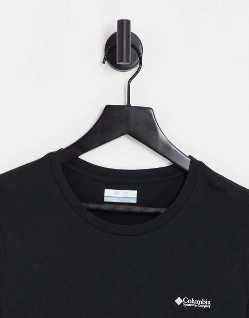 Columbia Rapid Ridge back print t-shirt in black Exclusive at ASOS