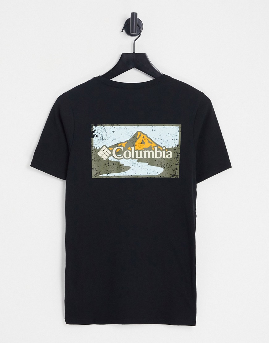 Columbia Rapid Ridge back print t-shirt in black