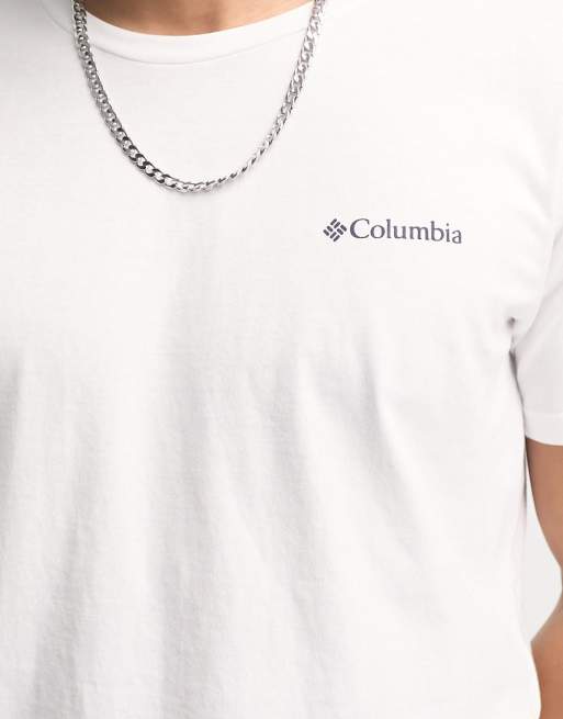 Columbia Rapid Ridge back print t-shirt in white Exclusive at ASOS, 3 of 4