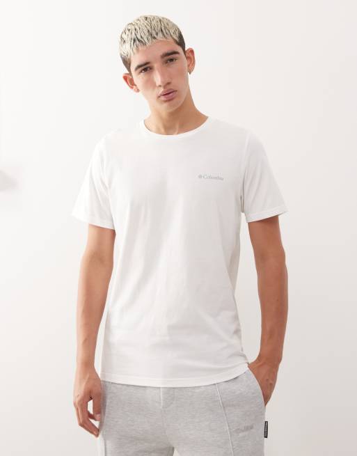 Columbia – Rapid Ridge – Biały T-shirt z grafiką na plecach, 4 z 5
