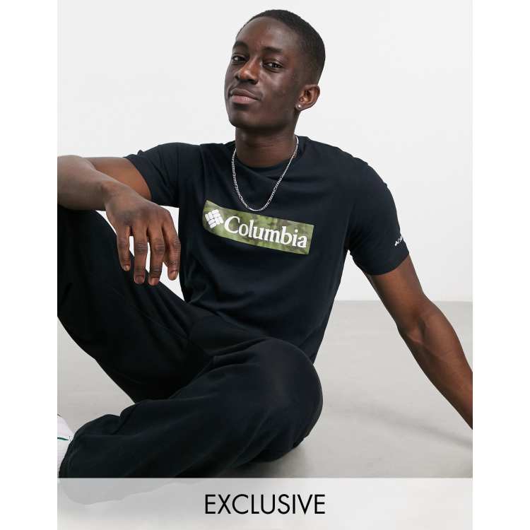 Columbia Rapid Ridge Graphic t-shirt in black Exclusive at ASOS