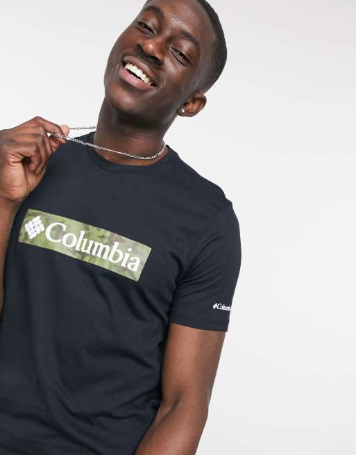 Columbia Rapid Ridge Graphic t-shirt in black Exclusive at ASOS | ASOS