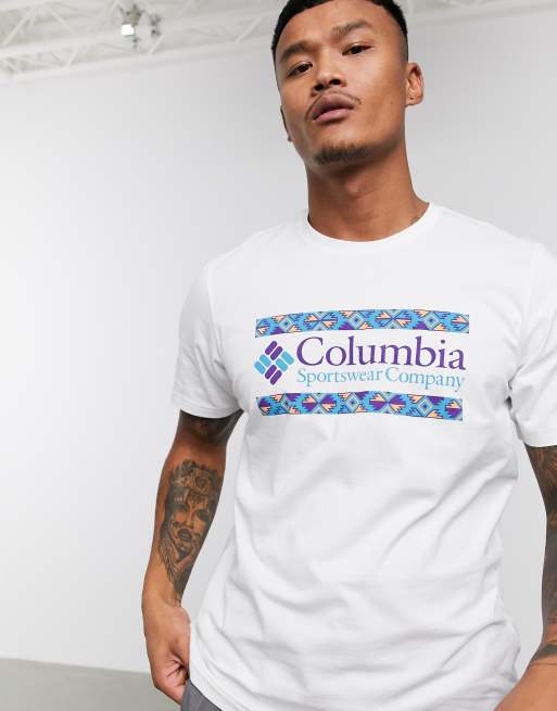 Columbia white t store shirt