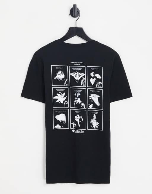 Columbia – Rapid Ridge II – Czarny T-shirt z nadrukiem na plecach – tylko w ASOS