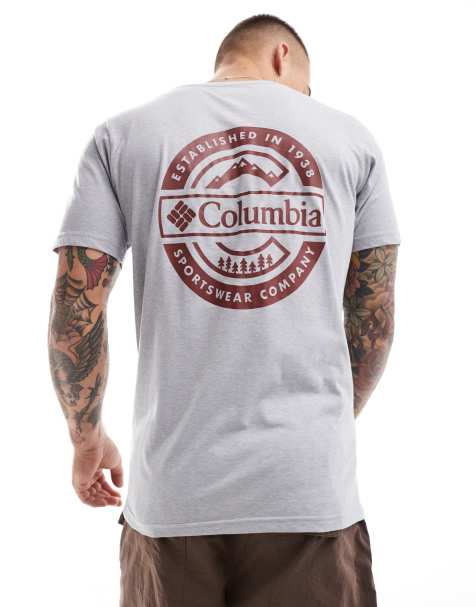 Columbia Rapid Ridge II back print t-shirt in grey