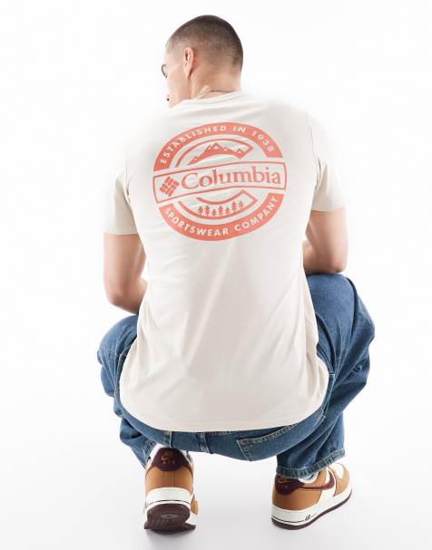 Columbia - Rapid Ridge II - T-shirt met print op de achterkant in beige - view 1