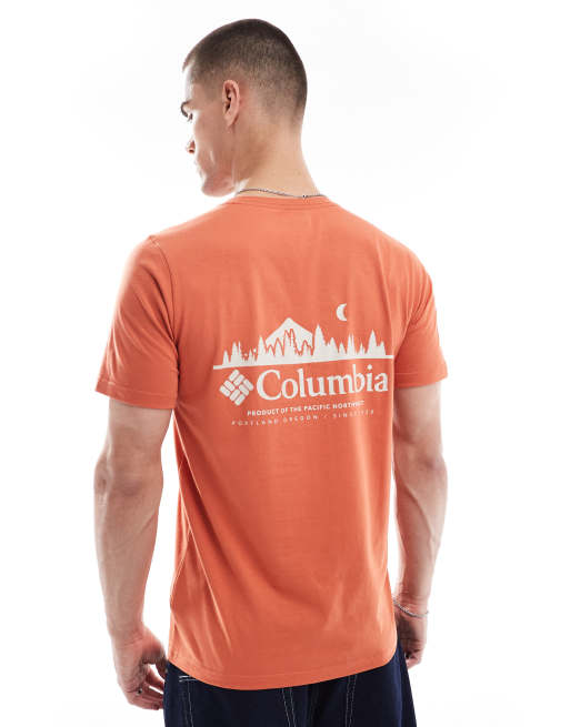 Columbia - Rapid Ridge II - T-shirt met print op de achterkant in rood, 4 van 4